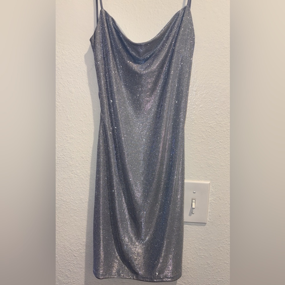 Sexy Sparkling Silver Dress